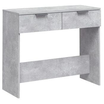 Mesa Consola De Madera Contrachapada Gris Hormigón 90x36x75 Cm Vidaxl