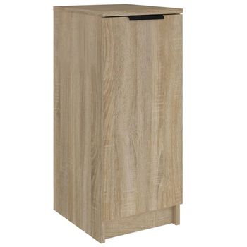 Mueble Zapatero Madera Contrachapada Roble Sonoma 30x35x70 Cm Vidaxl