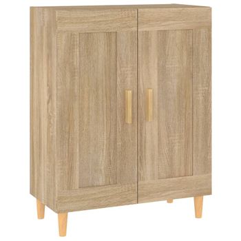 Aparador De Madera Contrachapada Roble Sonoma 69,5x34x90 Cm Vidaxl