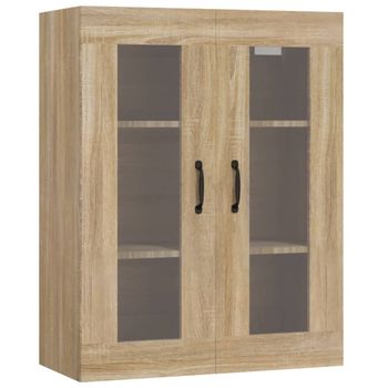 Armario Colgante De Pared Roble Sonoma 69,5x34x90 Cm Vidaxl