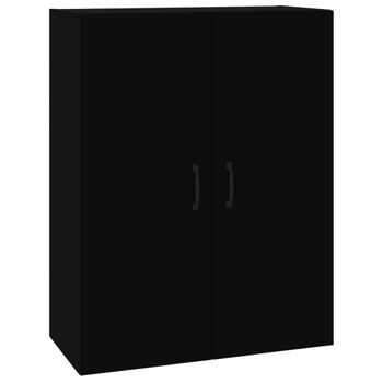 Armario Colgante De Pared Negro 69,5x32,5x90 Cm Vidaxl