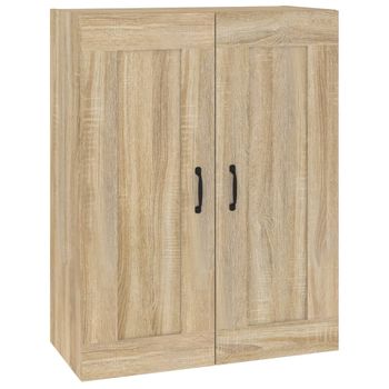 Armario Colgante De Pared Roble Sonoma 69,5x32,5x90 Cm Vidaxl