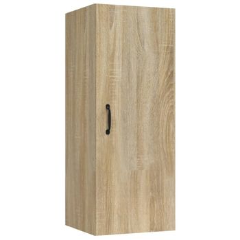 Armario De Pared Madera De Ingeniería Roble Sonoma 34,5x34x90cm Vidaxl