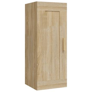 Armario De Pared Madera De Ingeniería Roble Sonoma 35x34x90 Cm Vidaxl