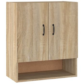 Armario De Pared Madera Contrachapada Roble Sonoma 60x31x70 Cm Vidaxl