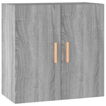 Armario De Pared Madera Contrachapada Gris Sonoma 60x30x60 Cm Vidaxl