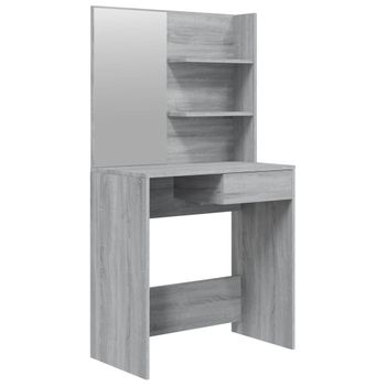 Tocador De Maquillaje Con Luces Led Mdf Gris 110x55x145 Cm Vidaxl con  Ofertas en Carrefour