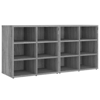 Mueble Zapatero 2 Uds Color Gris Sonoma 52,5x30x50 Cm Vidaxl