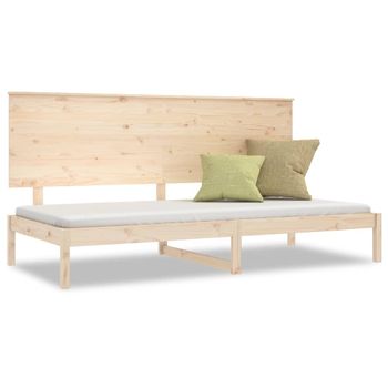 Sofá Cama Madera Maciza De Pino 80x200 Cm Vidaxl