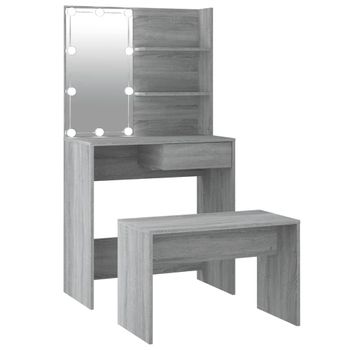 Mesa Tocador De Madera Maciza De Pino Blanca 95x50x134 Cm Vidaxl con  Ofertas en Carrefour