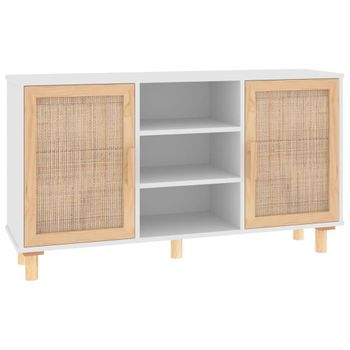 Baúl De Almacenaje Madera Contrachapada Blanco 70x40x38 Cm Vidaxl con  Ofertas en Carrefour