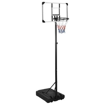 Canasta De Baloncesto Policarbonato Transparente 235-305 Cm Vidaxl