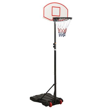 Canasta De Baloncesto Polietileno Blanco 216-250 Cm Vidaxl