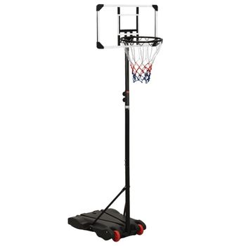 Canasta De Baloncesto Policarbonato Transparente 216-250 Cm Vidaxl