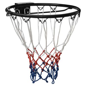 Aro De Baloncesto Acero Negro 39 Cm Vidaxl