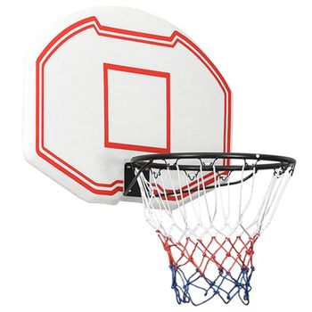 SPORTNOW Tablero de Baloncesto para Interior Exterior de Pared Aro de Baloncesto  Canasta de Baloncesto 110x90x70 cm Negro