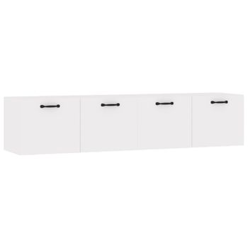 Armarios Pared 2 Uds Madera Contrachapada Blanco 60x36,5x35 Cm Vidaxl