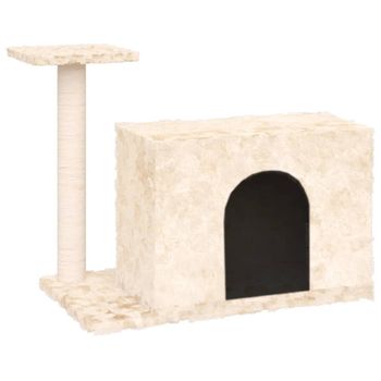 Arbol Rascador Para Gatos De Terciopelo Y Cuerda Cubo 30,5x30,5x48 Cm con  Ofertas en Carrefour