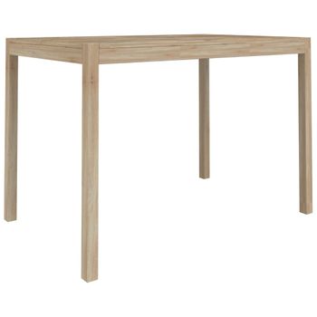 Mesa De Comedor Madera Maciza De Acacia 110x70x75 Cm Vidaxl