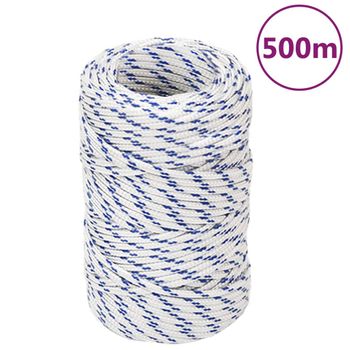 Cuerda De Barco Polipropileno Blanco 2 Mm 500 M Vidaxl