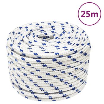 Cuerda De Barco Polipropileno Blanco 12 Mm 25 M Vidaxl