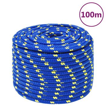 Cuerda De Barco Polipropileno Azul 12 Mm 100 M Vidaxl