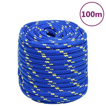 Cuerda De Barco Polipropileno Azul 18 Mm 100 M Vidaxl