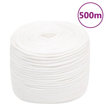 Cuerda De Barco Polipropileno Blanco Intenso 10 Mm 500 M Vidaxl