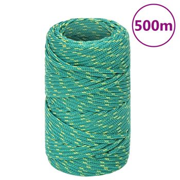 Cuerda De Barco Polipropileno Verde 2 Mm 500 M Vidaxl