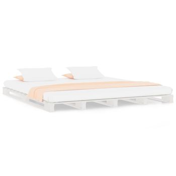 Cama con cajones Moderno Estructura de Cama para adulto blanco 90x200 cm  ES36974A