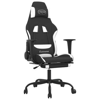 Vinsetto Silla Gaming con Reposapiés Roja/Negra