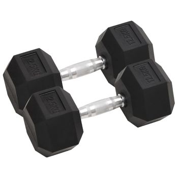 Mancuernas 2 Unidades Hierro Fundido 25 Kg Vidaxl