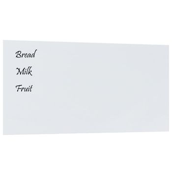 Pizarra Magnética De Pared Vidrio Templado Blanco 100x50 Cm Vidaxl