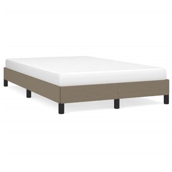 Estructura De Cama De Tela Gris Taupe 120x200 Cm Vidaxl