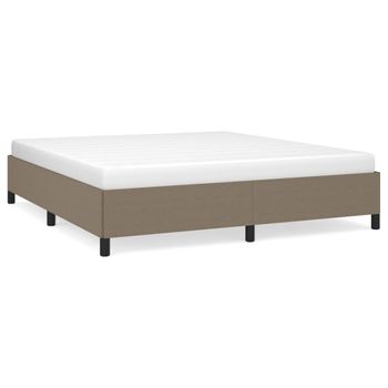 Estructura De Cama De Tela Gris Taupe 180x200 Cm Vidaxl