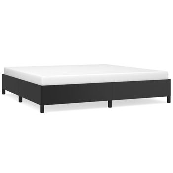 Cama De Metal Negra Con Cabecero Gris Y Somier 160x200 Cm Clamar con  Ofertas en Carrefour