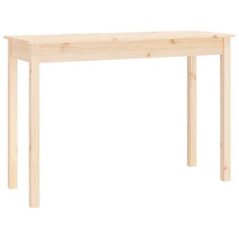 Mesa Consola Madera Maciza De Pino 110x40x75 Cm Vidaxl