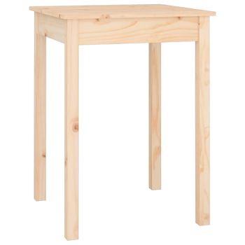 Mesa De Comedor Madera Maciza De Pino 55x55x75 Cm Vidaxl