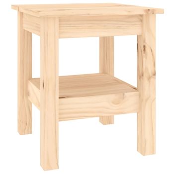 Mesa De Centro De Madera Maciza De Pino 35x35x40 Cm Vidaxl