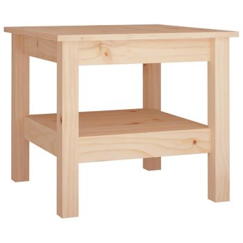 Mesa De Centro De Madera Maciza De Pino 45x45x40 Cm Vidaxl