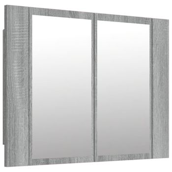 Rogal Armario Espejo De Baño Luz Led Blanco 60x12x45 Cm Rogal con Ofertas  en Carrefour