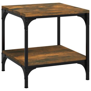 Mesa Auxiliar Con Ruedas Madera Roble Sonoma 50x35x55,5 Cm Vidaxl con  Ofertas en Carrefour