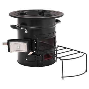 Cocina Exterior De Metal Negro Plateado 90 Cm Acero Inoxidable Estantes  Fregadero Vilama - Negro con Ofertas en Carrefour