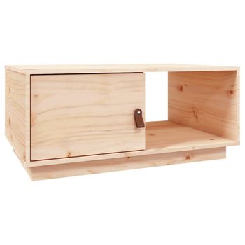 Mesa De Centro De Madera Maciza De Pino 80x50x35,5 Cm Vidaxl