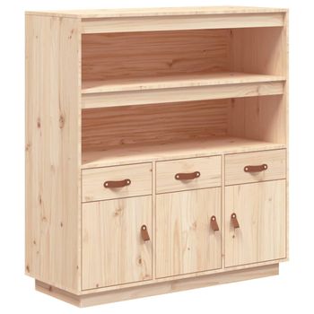 Aparador De Madera Maciza De Pino 100x40x108,5 Cm Vidaxl