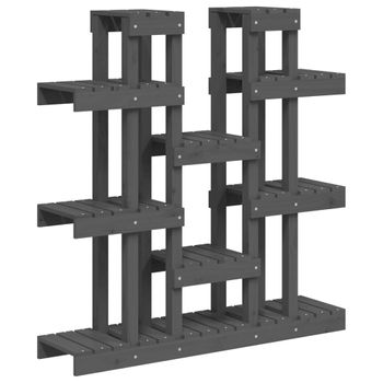 Soporte Con Ruedas Para Plantas Cuadrado Madera Negro 38x38 Cm Nature con  Ofertas en Carrefour