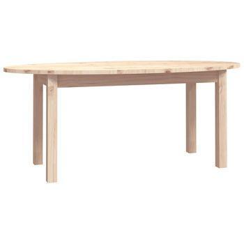 Mesa De Centro De Madera Maciza De Pino 110x55x45 Cm Vidaxl