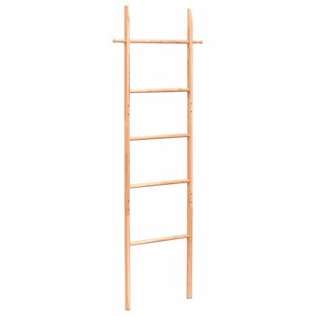 Toallero Escalera Madera Maciza De Nogal 170 Cm Vidaxl