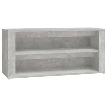 Mueble zapatero madera contrachapada gris Sonoma 100x42x60 cm