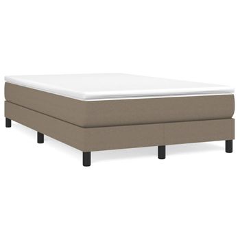 Estructura De Cama De Tela Gris Taupe 120x200 Cm Vidaxl